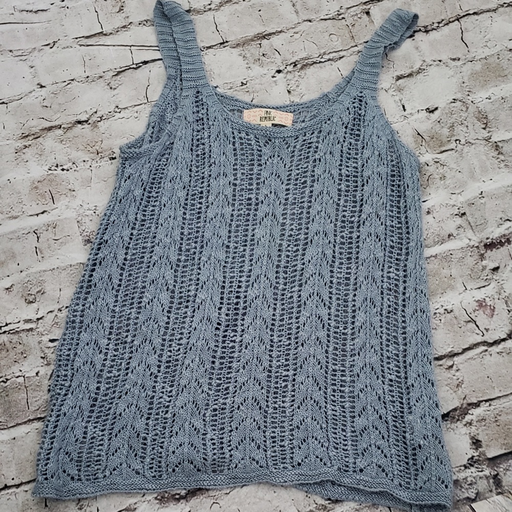 Pink Republic Crochet Sleeveless Top